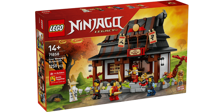 LEGO® NINJAGO® 71858 15-jähriges Jubiläum der Vier-Waffen-Schmiede