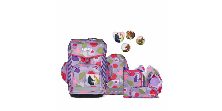 ergobag cubo light Schulranzen-Set BlütenzauBär