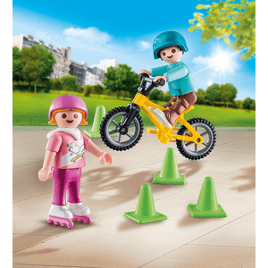 70061 Kinder m. Skates u. BMX - Playmobil
