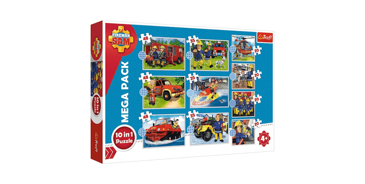 Trefl 10 in 1 Puzzle - Feuerwehrmann Sam