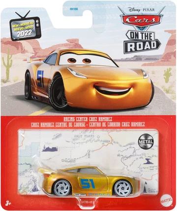 Disney Pixar Cars Die-Cast Metallic Gold Cruz Ramirez