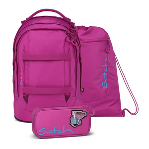 Satch pack Schulrucksack Set Fearless Pink
