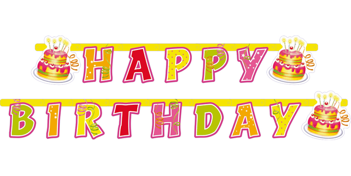 Happy Birthday - Partykette - Partydekoration