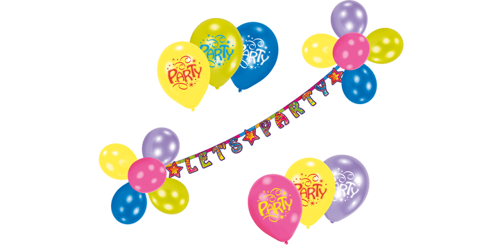 Ballon Party - Deko-Set - Partydekoration