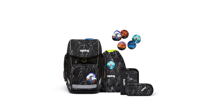 ergobag cubo Schulranzen-Set Super ReflektBär