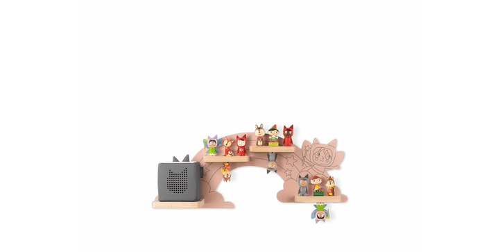 tonies® - Wandregal „Hinter dem Regenbogen“