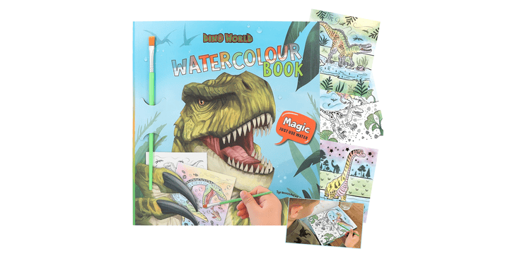 Dino World Watercolour Book