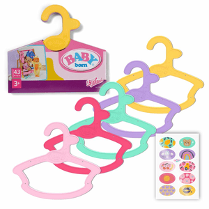 BABY born® Kleiderbügel 5er Pack bunt 43cm