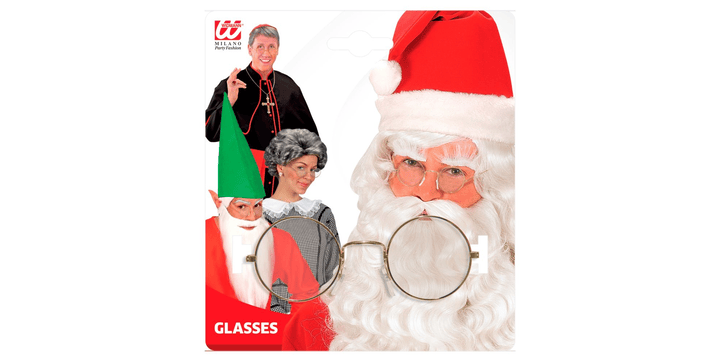 Lunettes De Déguisement Nerd - Grosses Loupes Rondes, Monture Noire, Accessoire Fête Et Cosplay