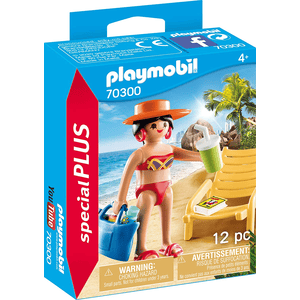70300 Urlauberin mit Liegestuhl - Playmobil