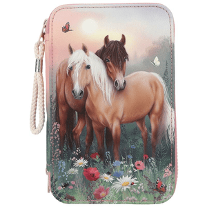 Depesche Miss Melody 3 Fach Federtasche FLOWERS