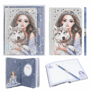 TOPModel Notizbuch & Bleistift WOLF