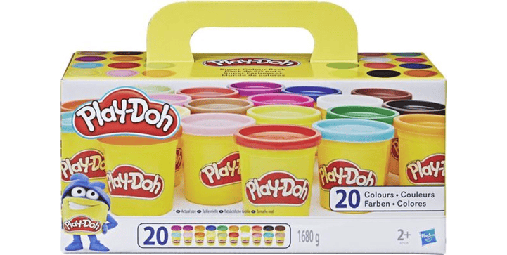 Hasbro Play-Doh Super Colour Pack, 20 Dosen