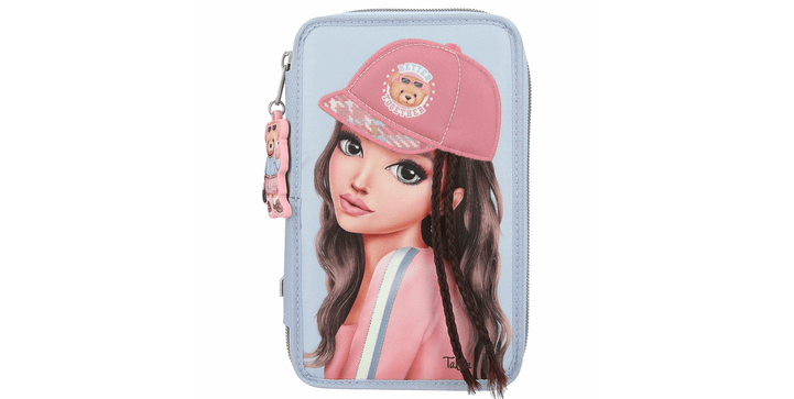 TOPModel 3 Fach Federtasche mit Applikation TEAM TEDDY