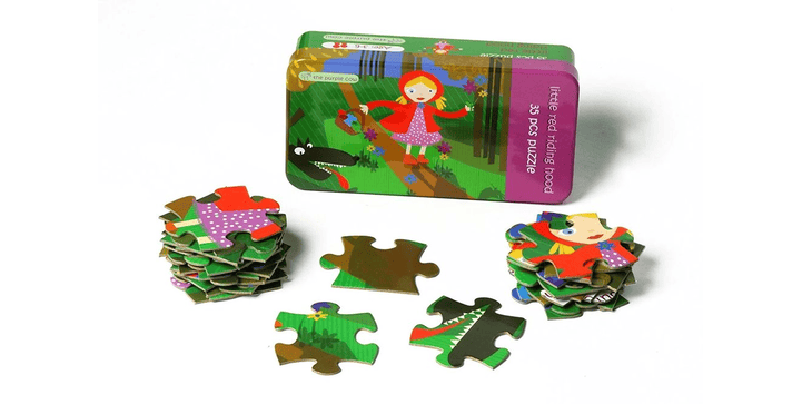 TY Puzzle - Märchenpuzzle Rotkäppchen in Dose, 35 Teile