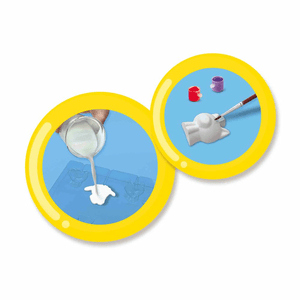 SES Gießen und Anmalen - Notizhalter