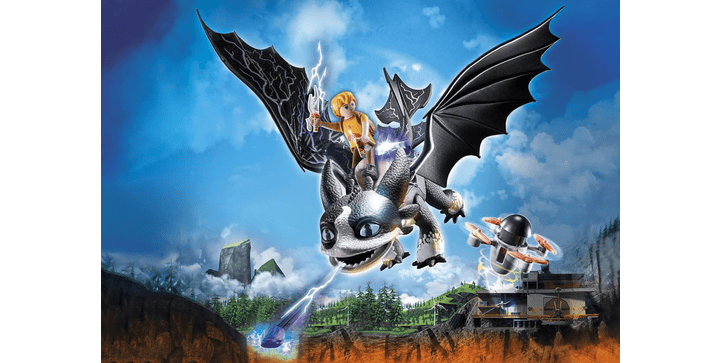 Playmobil 71081 Dragons Nine Realms – Thunder & Tom – Figurines Et Drone Viking – Jeu D'aventure Dès 4 Ans