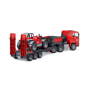 bruder - MAN TGA Tieflader mit Manitou Teleskoplader MLT 633