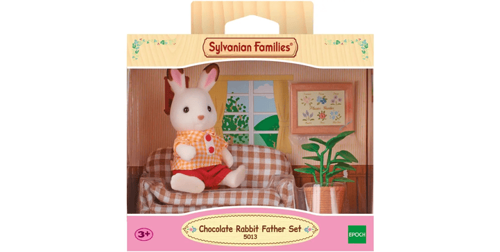 Sylvanian Families - Schokoladenhasen Vater mit Sofa