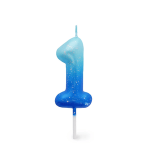 Legami Happy Birthday Candle - Tortenkerze - 1 - Blau