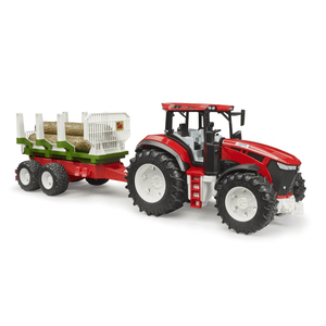 bruder - ROADMAX Traktor mit Rückeanhänger und 3 Baumstämmen