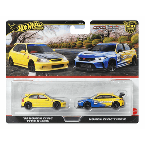 Hot Wheels Premium 2 Pack 99 Honda Civic Type R