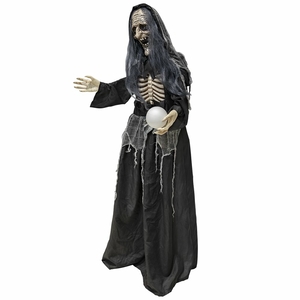 Animatronic Stehende Hexe mit Zauberball