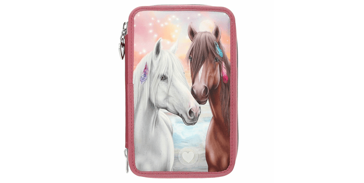 Miss Melody 3 Fach Federtasche LED
