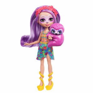 Enchantimals Spring- Purple Sloth