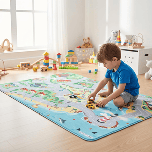 LittleLino Straßen Spielteppich 98 x 150 cm