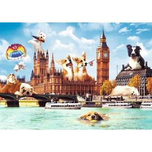 Trefl Puzzle 1000 – Funny Cities / Hunde in London