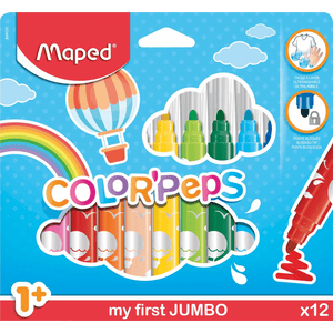 Maped Filzstifte COLOR'PEPS LONG LIFE JUMBO x 12