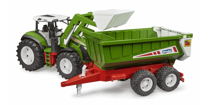 bruder - ROADMAX Traktor mit Frontlader und Kippanhänger