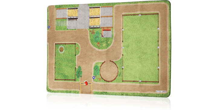 LittleLino Pferde Spielteppich Klein 105 x 168 cm