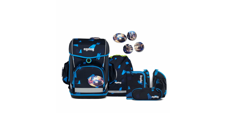 ergobag cubo light Schulranzen-Set VerfolgBärjagd