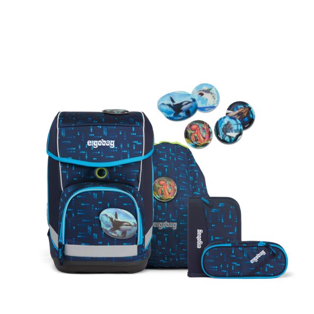 ergobag cubo Schulranzen-Set TiefseetauchBär