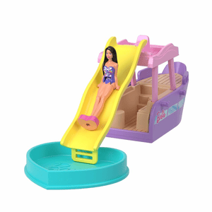 Barbie Mini BarbieLand Puppe und Traumboot 