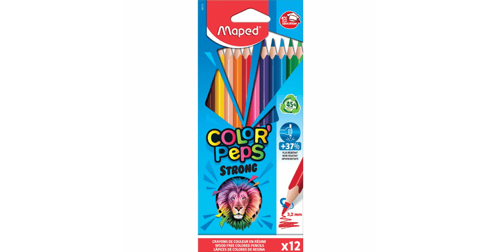 Maped® Buntstifte COLOR'PEPS STRONG holzfrei x12 - Blister