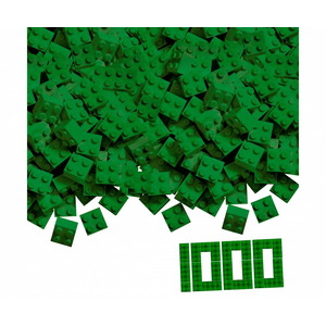 Simba Blox 1000 grüne 4er Steine lose