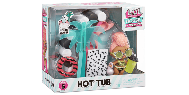 L.O.L Surprise Furniture Playset with Doll - Hot Tub & Vacay Babay
