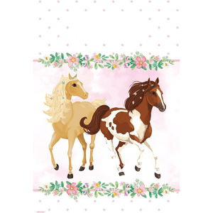 Amscan - 8 Papiertüten "Beautiful Horses"