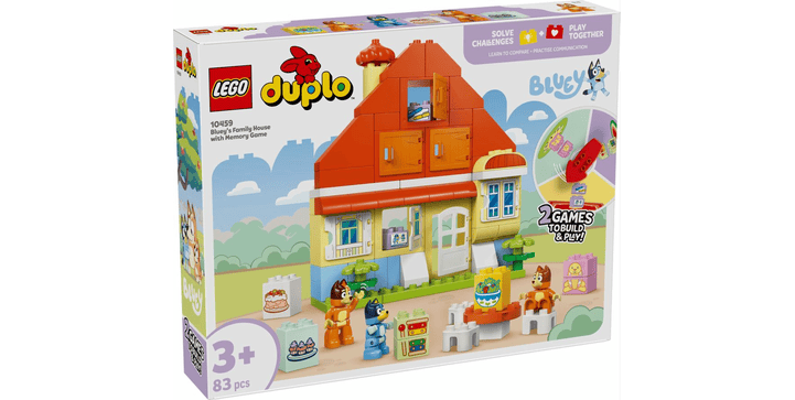LEGO® DUPLO® Bluey 10459 Blueys Familienhaus mit Memory-Spiel