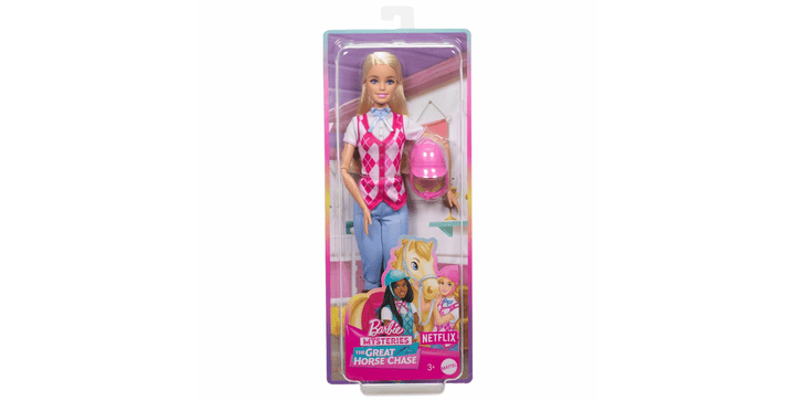 Barbie Mysteries: Das geheimnisvolle Pferdeabenteuer Reiterin Malibu Puppe