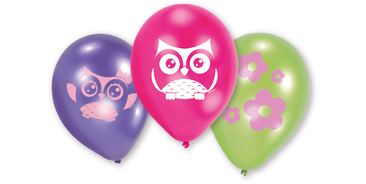 Eule - Latexballons - Partydekoration