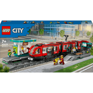 LEGO® CITY 60423 Straßenbahn mit Haltestelle