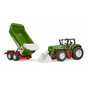 bruder - ROADMAX Traktor mit Frontlader und Kippanhänger