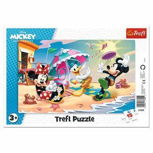 Trefl Rahmen-Puzzle 15 Teile - Disney Micky Maus and Friends