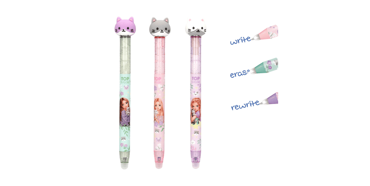 TOPModel Radierbarer Gelstift mit Katze BLOOMING KITTY - Blindpack
