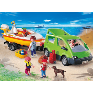 4144 Familyvan mit Bootsanhänger - Playmobil