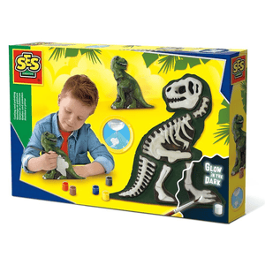 SES Gießen und anmalen - T-Rex mit Skelett
